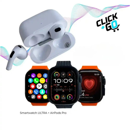 Combo Tech: SmartWatch ULTRA + AirPods - CLICK + GO