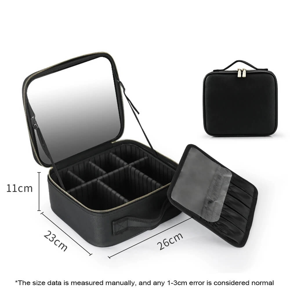 Cosmetiquera con espejo LED - CLICK + GO